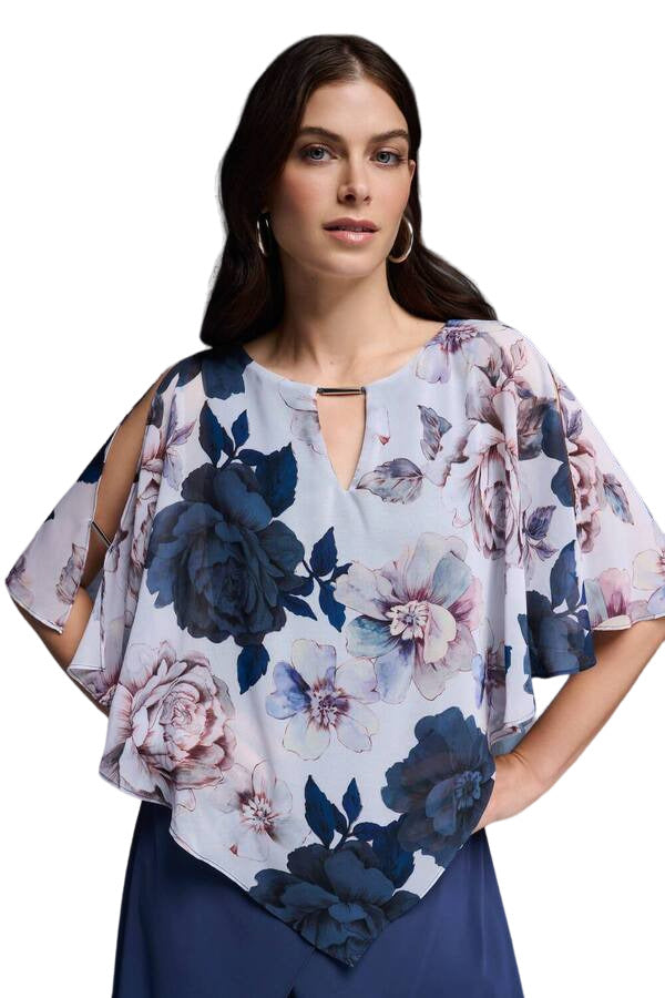 Floral Chiffon Top Style 231759