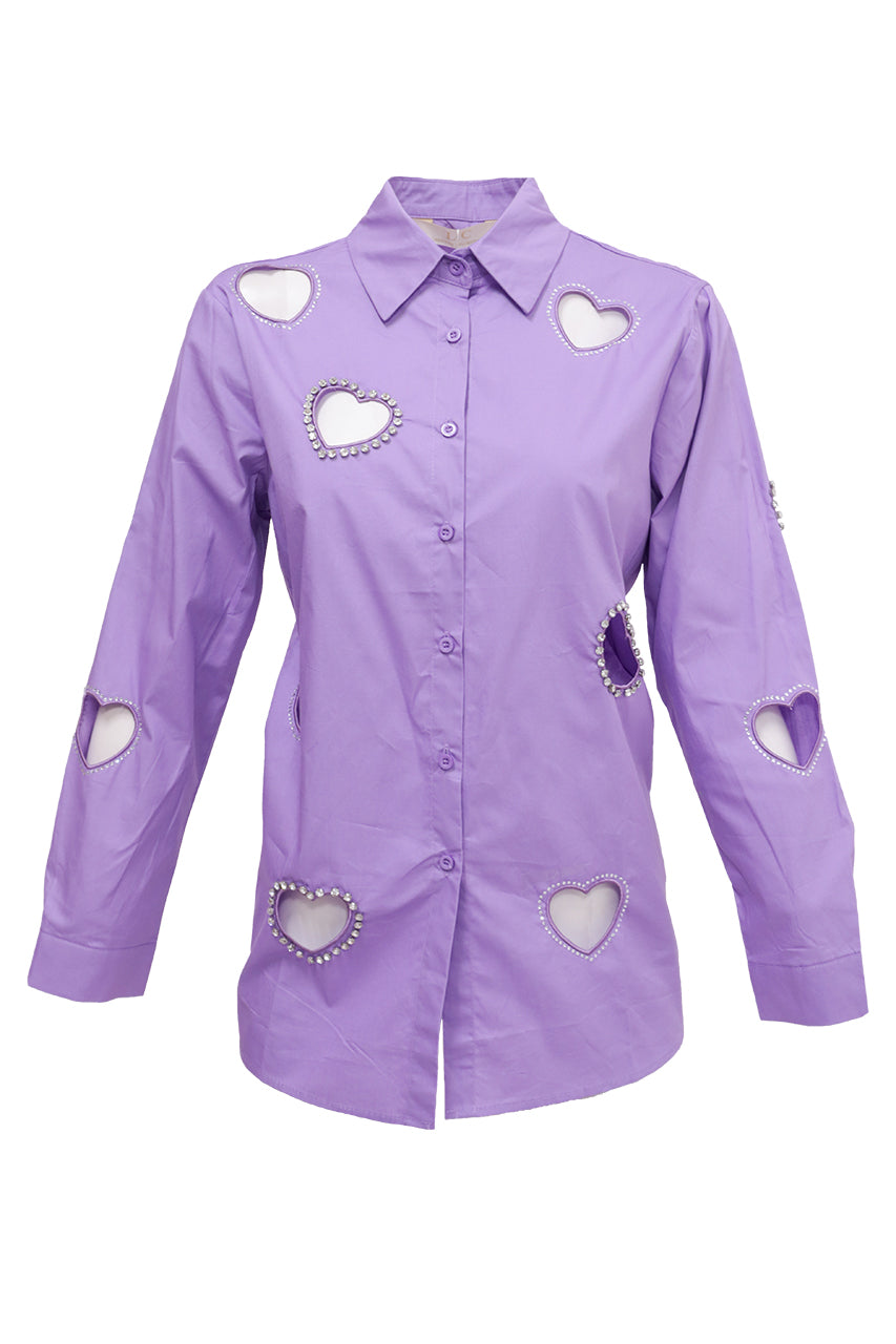 Camisa de corazones online mujer