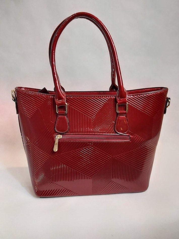 Bolso saco «Palermo» con bordado Oval T Mujer, Rojo